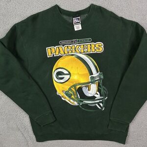 Vintage Green Bay Packers Sweater NFL Football Pro Player Crewneck Sweatshirt XL